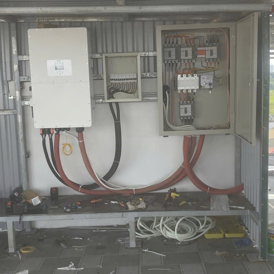 Hanogen lắp đặt điện năng lượng 50kwp lưu trữ áp cao, Đấu nối AC