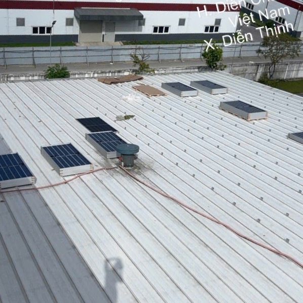 Dàn pin, Công ty Hanogen lắp đặt hệ thống điện năng lượng mặt trời 300KWP tại Nghệ An