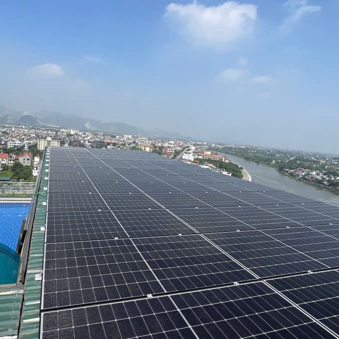Cty năng lượng mặt trời Hanogen lắp đặt cho khách sạn ở Hà Nam, hoàn thiện