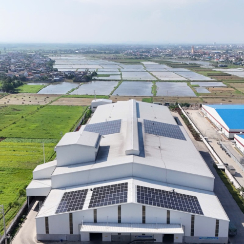 Đặt tấm pin, Cty lắp đặt năng lượng Cty điện năng lượng Hanogen lắp đặt hệ thống hoà lưới 300KWP trời Hanogen - hệ thống 300KWP