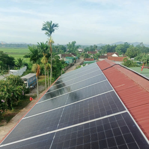 Hanogen cung cấp lắp đặt điện NLMT nhà dân kinh doanh 30kw lưu trữ